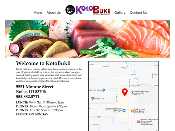 Desktop Website Landing Page